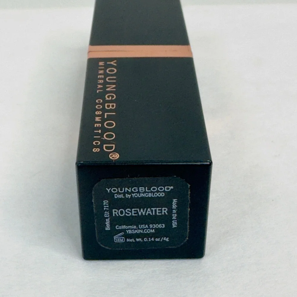 Youngblood Mineral Cosmetics Lipstick Rosewater Full Size‎ Makeup Beauty Lips